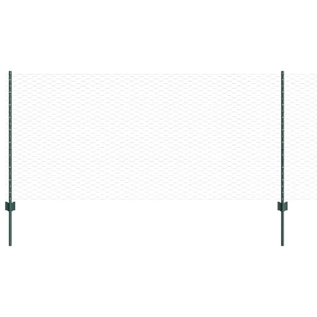 Zaunpfosten 11 Stück U-kanal Grün 100 Cm Stahl Vidaxl 653753