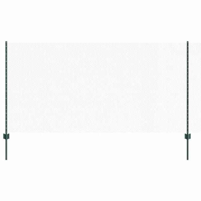 Zaun Mit Pfosten Grün 1.2 X 100 M Stahl Vidaxl