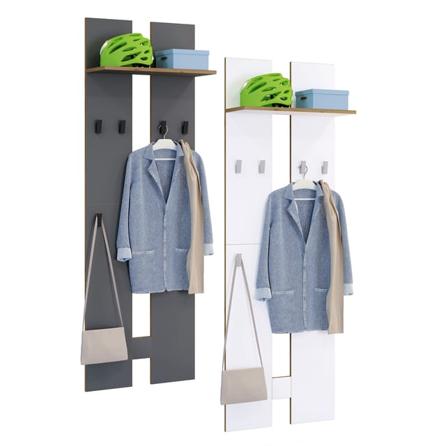 Gardeobe Set Diele Kleiderhaken Salia L