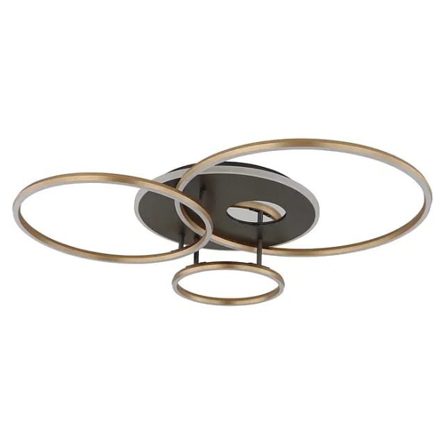 Deckenlampe Designleuchte Fernbedienung Led 3d-effekt Dimmer Timer Anthrazit Cct