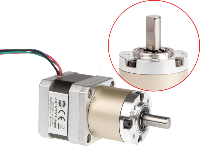 17HS3404AG26.8 - Getriebeschrittmotor, 0,4A, 1:26,8, 7,5 Nm