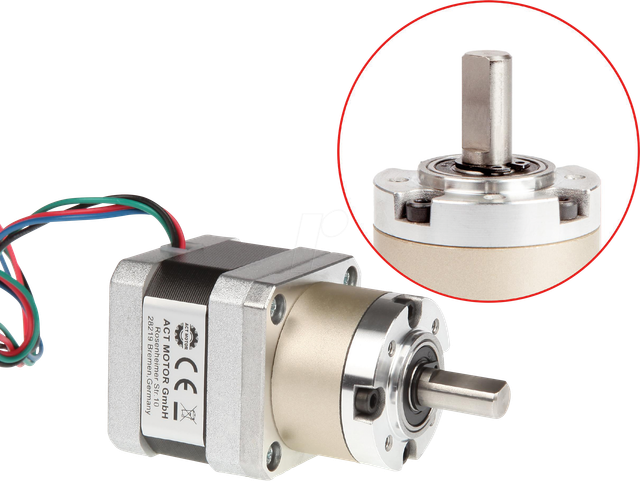 17HS3404AG5.18 - Getriebeschrittmotor, 0,4A, 1:5,18, 1,45 Nm