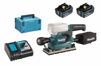 Makita DBO382RTJ 2x 5Ah Akku + Ladegerät im MAKPAC