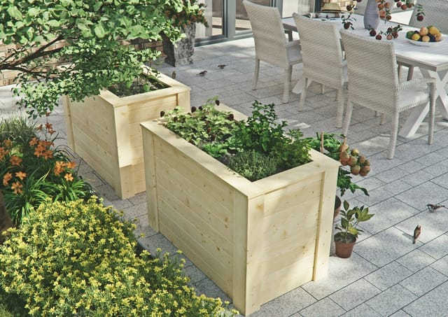 Kiehn-Holz Hochbeet Fichtenholz naturfarben 104 x 70 x 59 cm