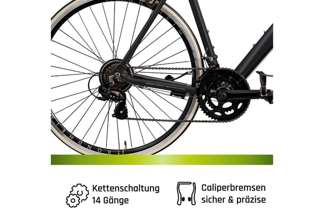 Galano Vuelta STI Rennrad 28 Zoll Damen Herren ab 150 cm Fahrrad Fitnessrad 14 Gänge