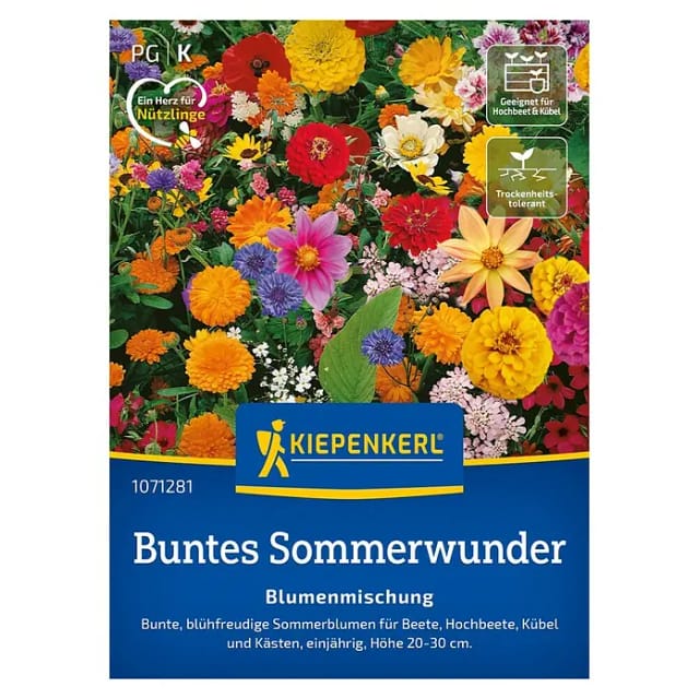 Kiepenkerl Blumensamen Buntes Sommerwunder für ca. 1 - 2 m²