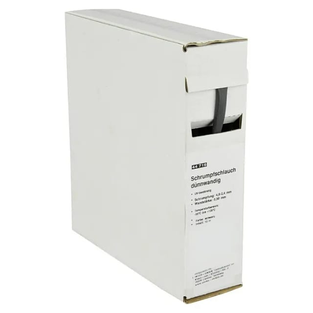 Unitec Schrumpfschlauch Abrollbox Ø 4,8-2,4 mm Meterware schwarz