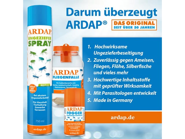 Ardap Fliegenfalle mit Lockstoff 1 Stück