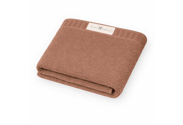 Badetuch Uni Baumwolle 100 x 150 cm taupe