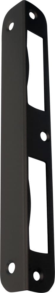 Alpertec Winkelschließblech für Türgarnitur rechts/links BB schwarz matt 17 x 2 x 2 cm
