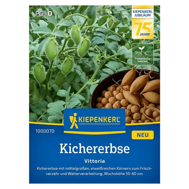 Kiepenkerl Saatgut Kichererbsen Vittoria für ca. 0,6 – 1,2 m²