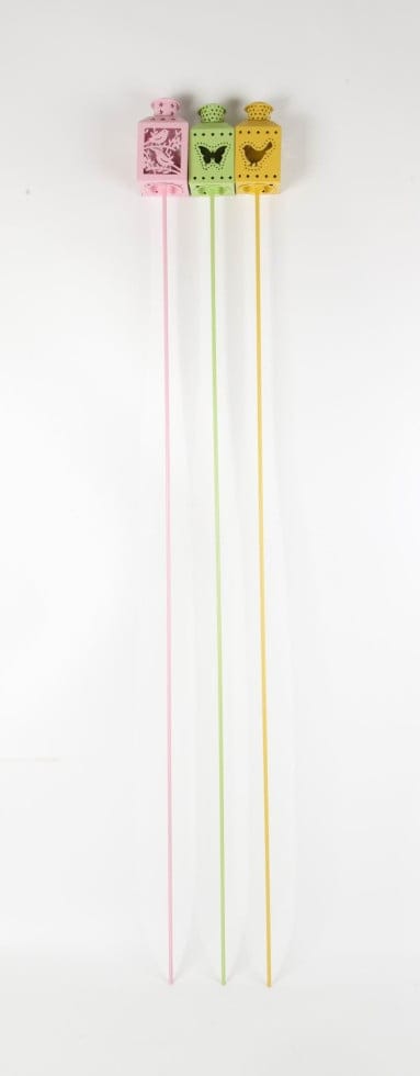 TrendLine Gartenstecker Ostern Metall Ø 6 x 120 cm 3-fach sortiert