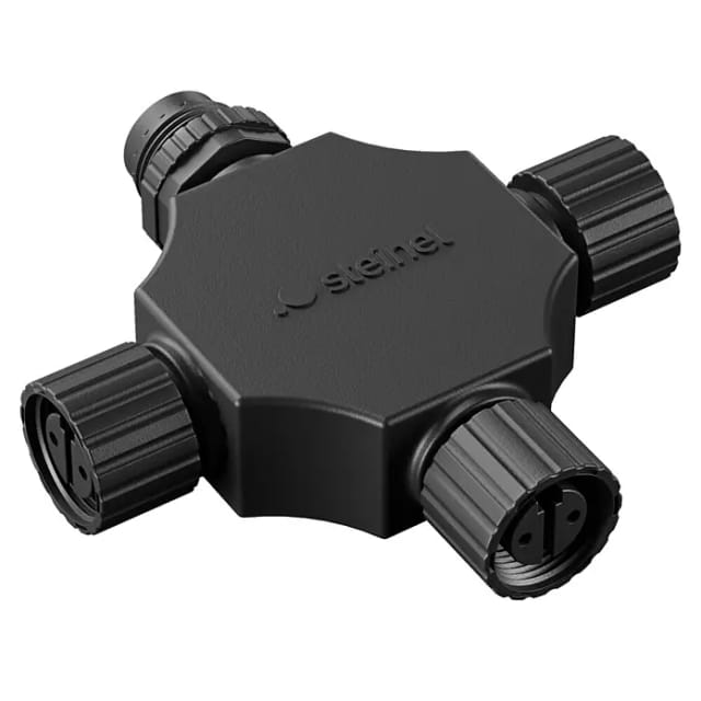 Steinel Kreuzverbinder für 24V Garten-Lichtsystem schwarz