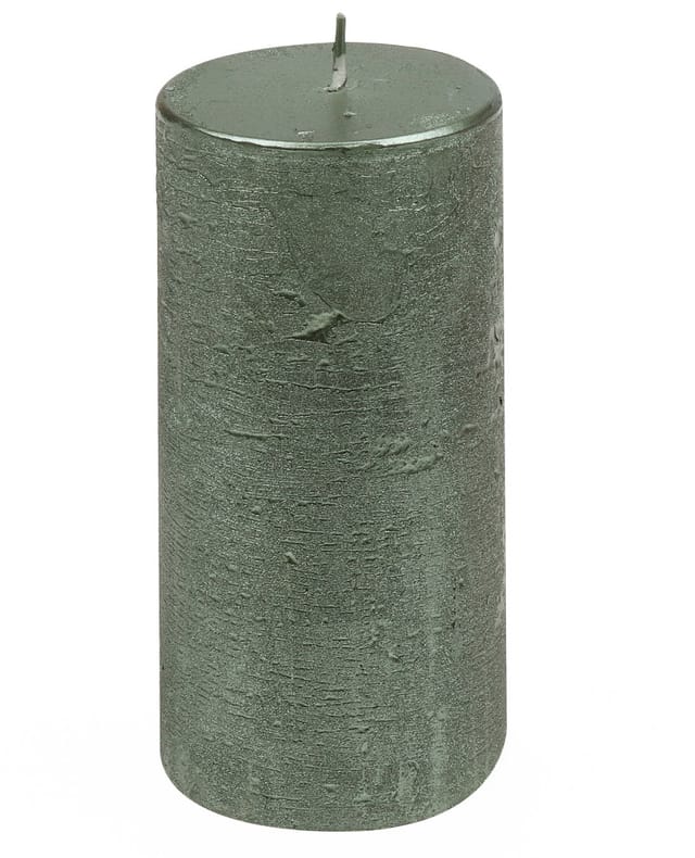 Steinhart Stumpenkerze Rustic-Glanz Ø 6,8 x 13 cm schilf