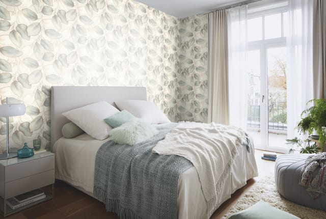 Rasch Vliestapete Blätter Incanto grün-beige 10,05 x 0,53 m
