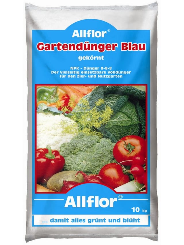 Allflor Gartendünger Blau 10kg für ca. 330 m², NPK Dünger 8-8-8