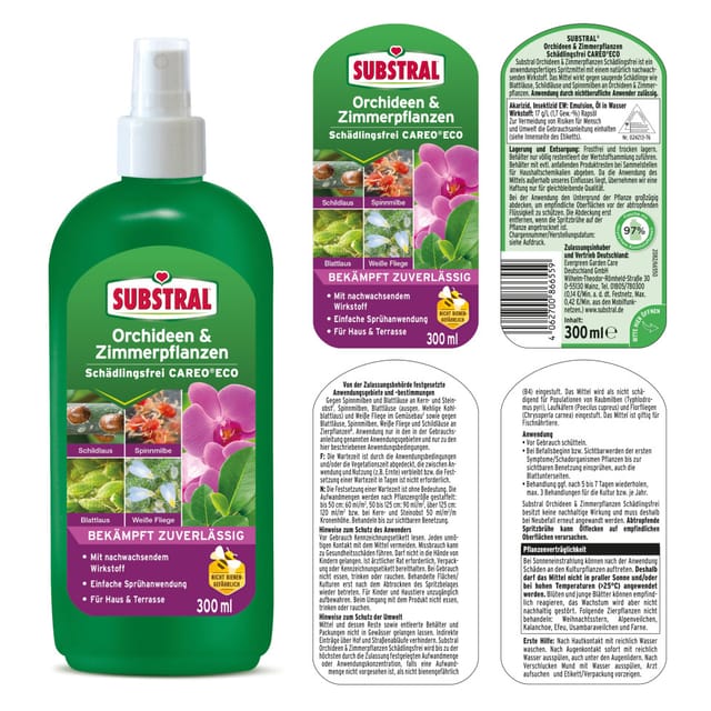 Substral Orchideen & Zimmerplanzen Schädlingfrei Careo Eco 300 ml