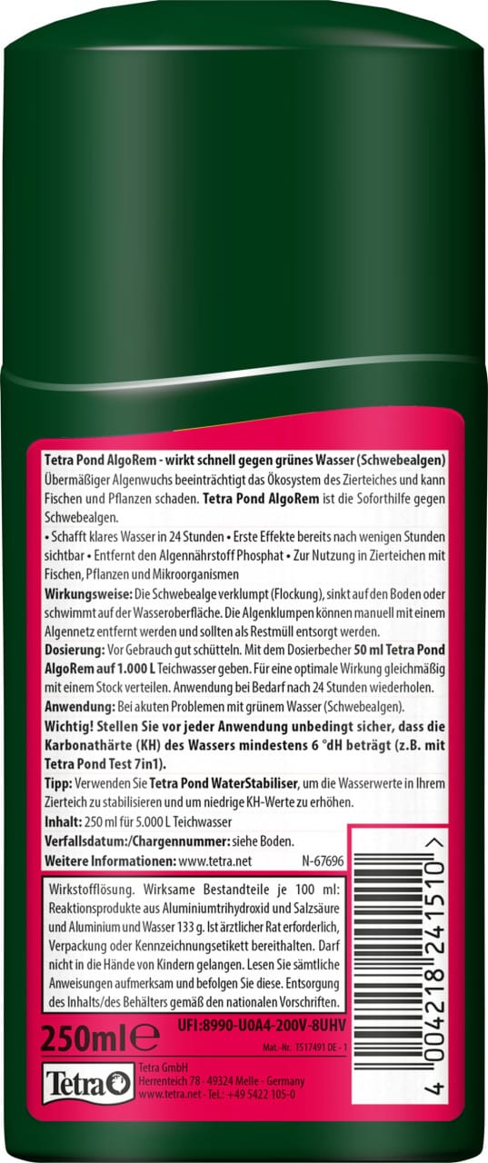 Tetra Wasseraufbereitung AlgoRem 250 ml