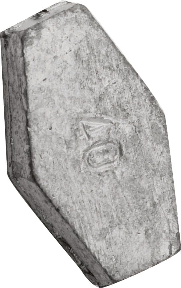 Paladin Angelblei Sechskantblei 40g mit Loch 2 Stück
