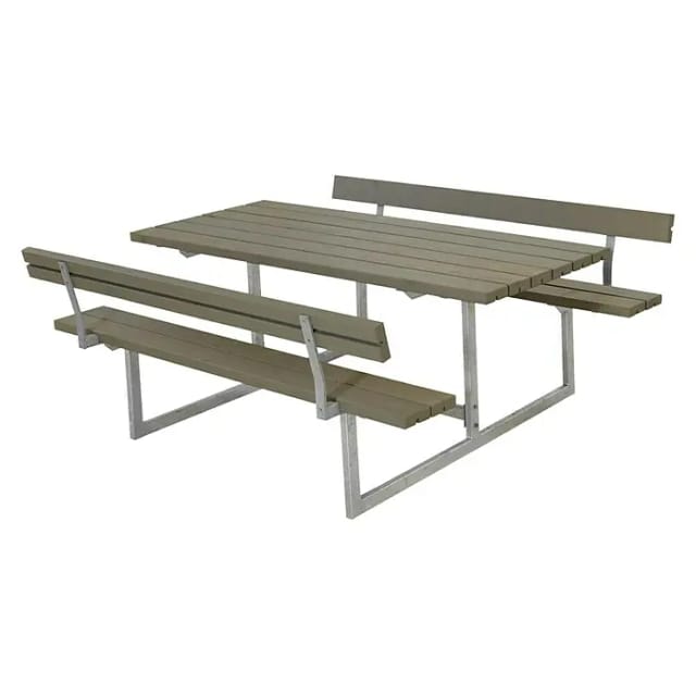 Plus Kombimöbel Basic 177 x 184 x 73 cm mit 2 Rückenlehnen, graubraun