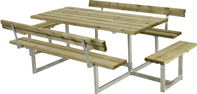 Plus Kombimöbel Basic 260 x 184 x 73 cm, 2 Rückenlehnen, Kiefer/Fichte