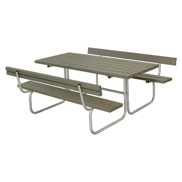 Plus Kombimöbel Classic 177 x 177 x 75 cm mit 2 Rückenlehne, graubraun