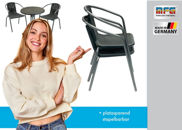 Balkonmöbel-Set Emilia 3-teilig