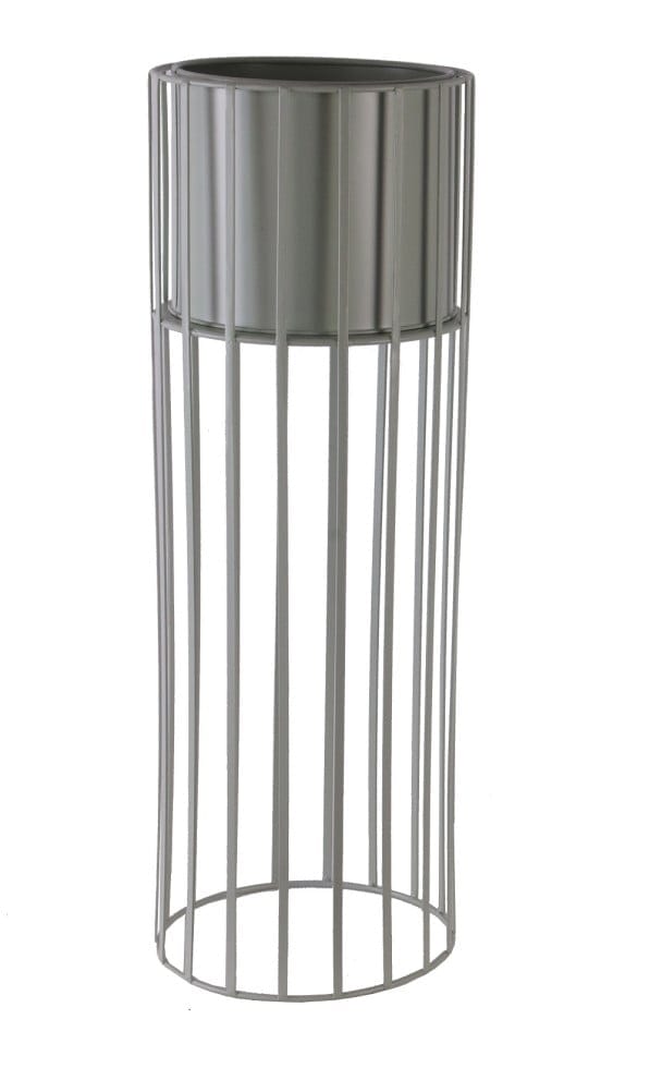 TrendLine Pflanztopf Metall Ø 20 x 58 cm weiß