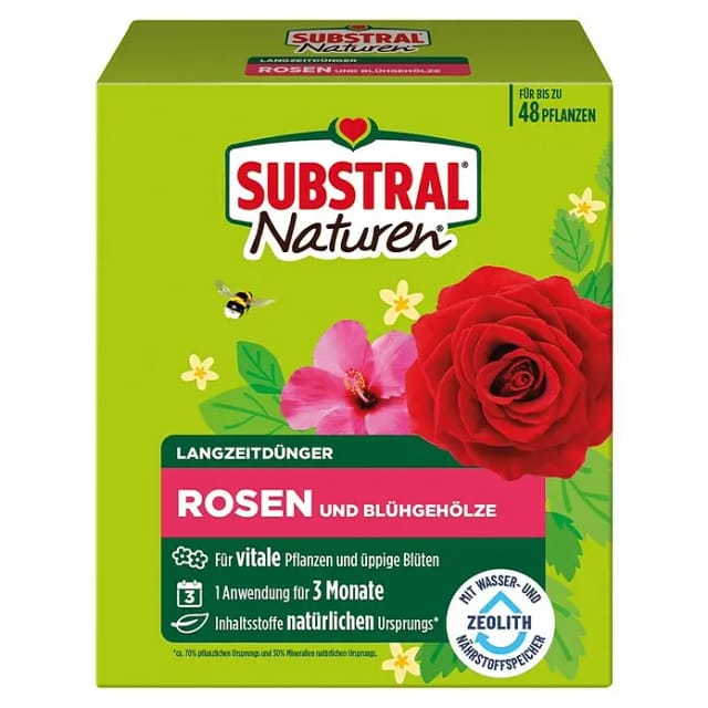 Substral Naturen Langzeitdünger Rosen & Blühgehölze 1,2 kg