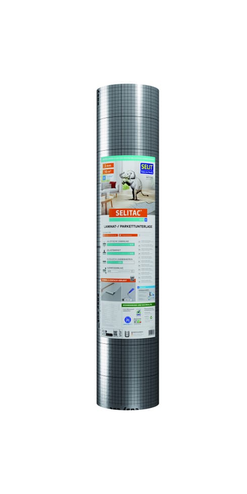 Selitac Parkett- und Laminatunterlage pro+ 2 mm 10 m²