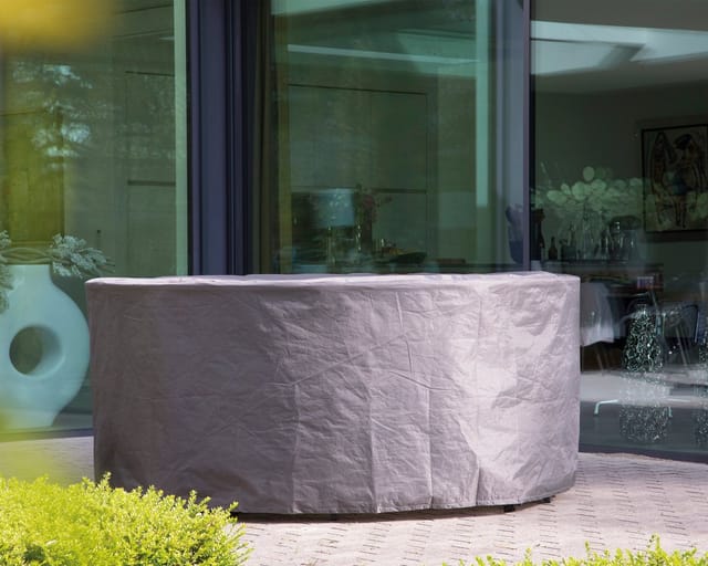 Winza Outdoor Covers Premium Schutzhülle Gartenmöbel rund bis 150 cm Maße ø 200x85 cm Material PP MFY