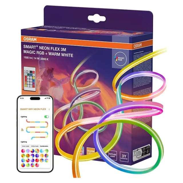 Osram Smart+ Wifi Neon Flex 3M Magic RGB 830 Fernbedienung