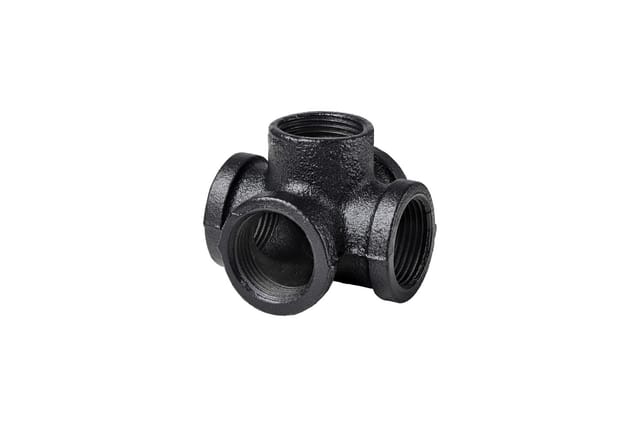 Dolle Eckverbinder für Pipe-Regalsystem 90° 20 mm (3/4) schwarz matt 5 Stück