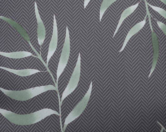 GO-DE Gartenstuhlauflagen hochlehner 120 x 50 x 7 cm Blumen-Motiv anthrazit
