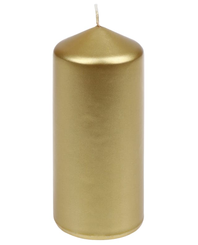 Steinhart Stumpenkerze Edelglanz Ø 5,7 x 13 cm gold