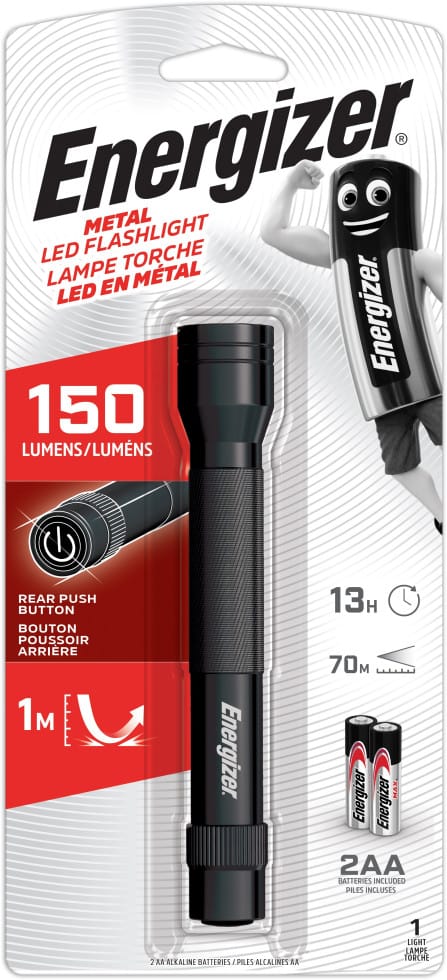 Energizer Taschenlampe Value Metal inkl. 2 x AA schwarz