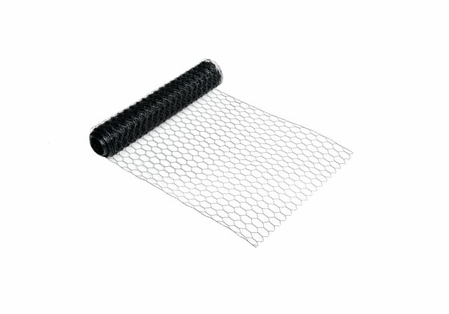 Floraworld Maschendraht-Zaun 10 m x 50 cm 25 mm Maschenweite anthrazit