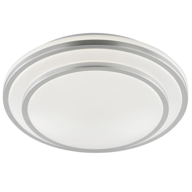 Brilliant LED Deckenleuchte Luciano Ø 29,5 x 6,5 cm neutralweiß aluminium weiß