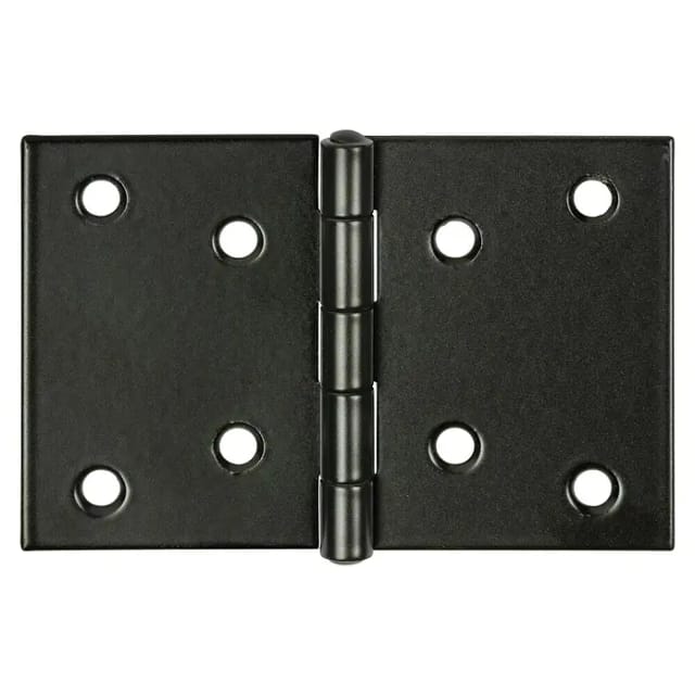 Vormann Scharnier breit Stahl 9 x 6 cm schwarz