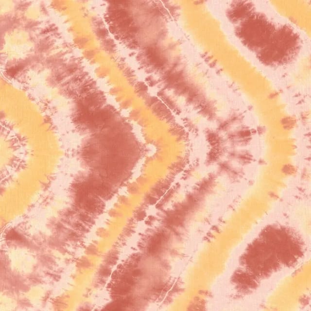 Rasch Vlies Fototapete Batik Beachhouse rot-orange 3 x 2,65 m