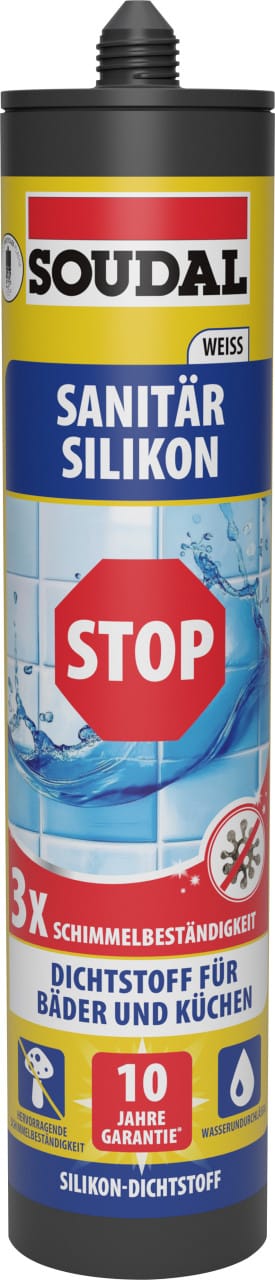 Soudal Sanitär-Silikon Schimmelstop weiß 300 ml