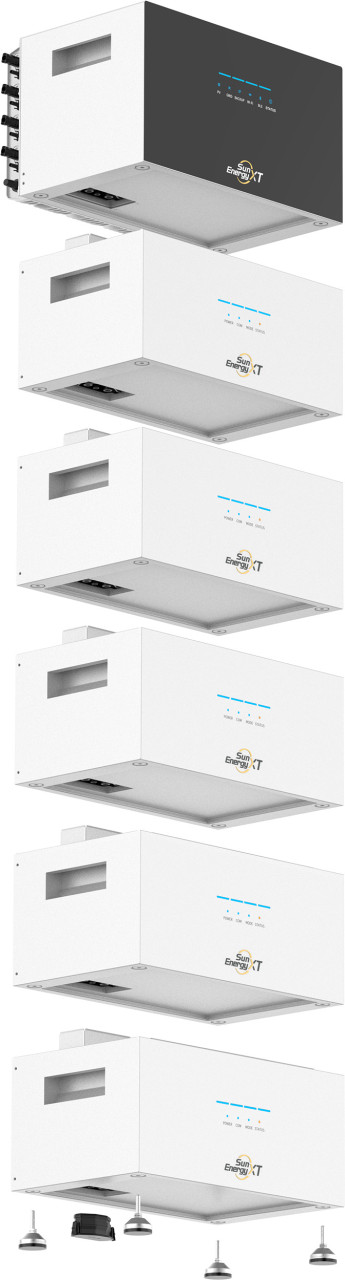 SunEnergyXT Balkonkraftwerkspeicher Kopfspeicher 500 5024 Wh 800 W bidirektionaler-Wechselrichter Bild 4