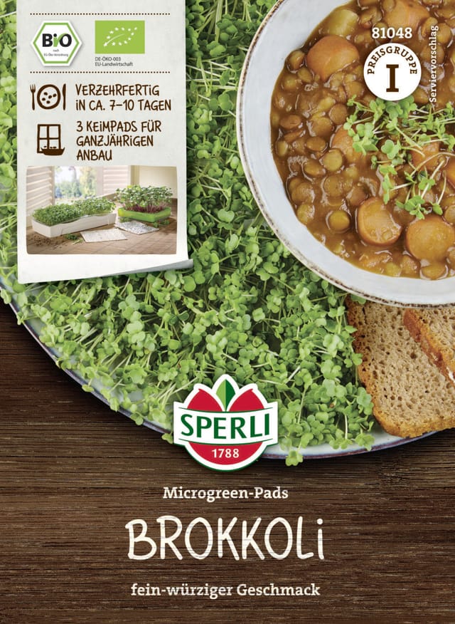 Sperli Keimsprossen BIO Brokkoli Micro 3 Pads