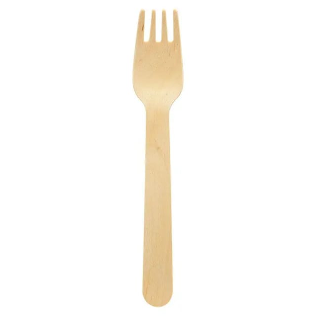 Biopak Holzgabeln 16 cm - 10 Stk.