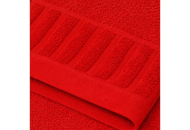 Badetuch Uni Baumwolle 100 x 150 cm hellrot
