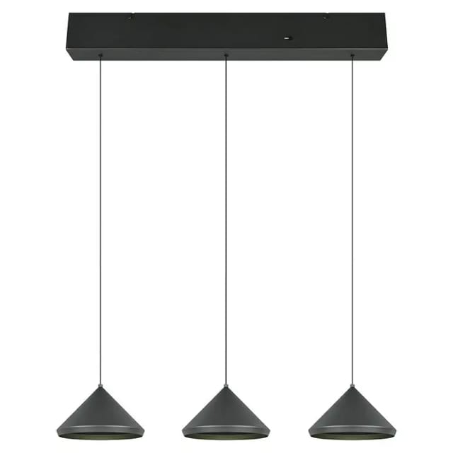 Trio LED-Pendelleuchte Laguna 200 x 70 cm warmweiß-neutralweiß schwarz
