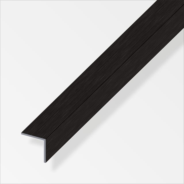 alfer Winkel Aluminium 2,5 m × 20 × 10 mm schwarz