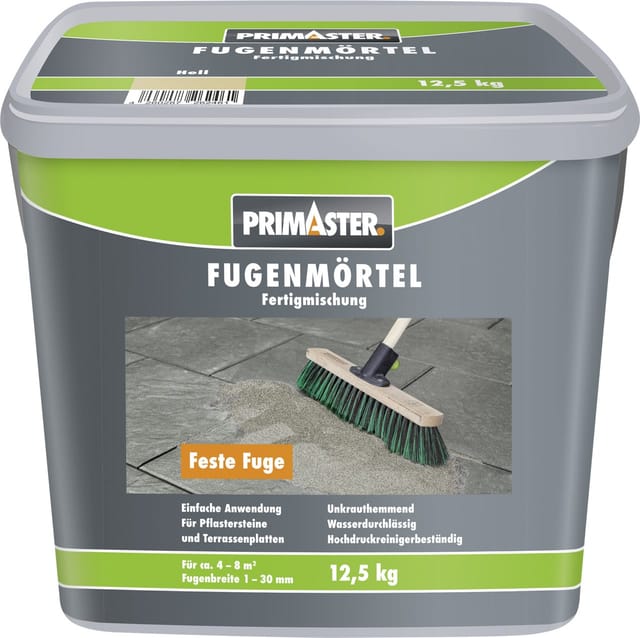 Primaster Fugenmörtel 1 - 30 mm 12,5 kg hell