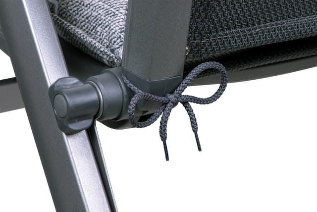 GO-DE Sesselauflage nieder 50 x 100 x 6 cm grau