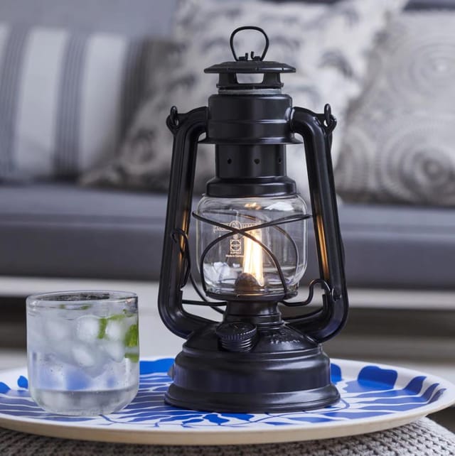 Feuerhand LED Laterne Baby Special 276 Mattschwarz